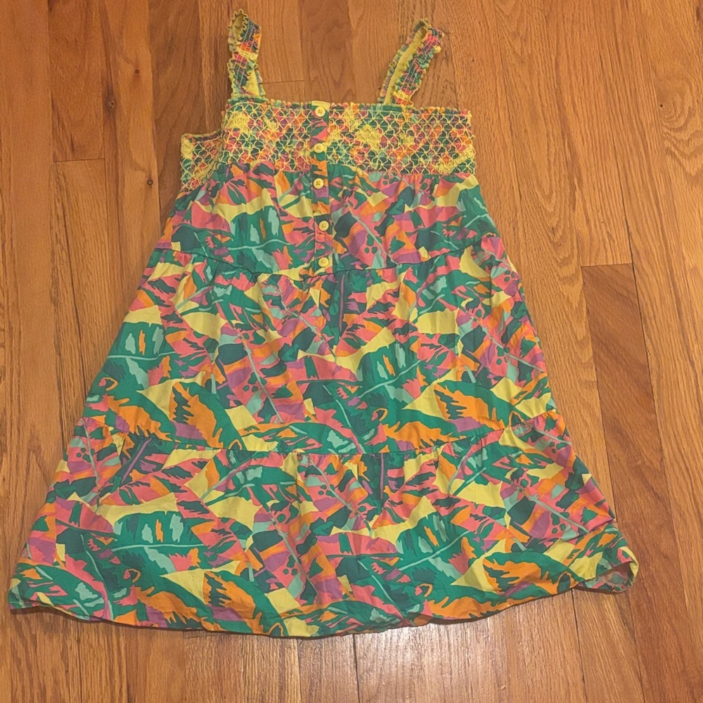 Cat & Jack Multicolor Tropical Print Dress Size 10/12